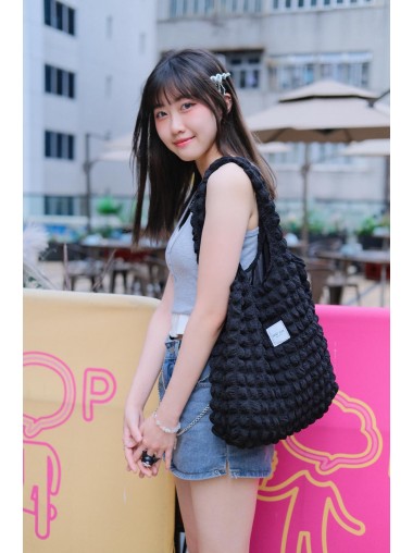 [HOT!] CHIOS CLUB -  Walffe ToteBag 窩夫格手提袋 /黑色
